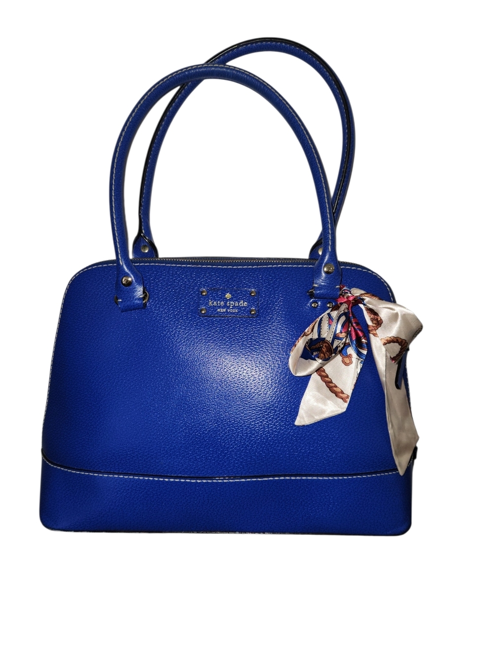 Kate Spade Electric Blue Leather Dome Satchel - Picture 1 of 13